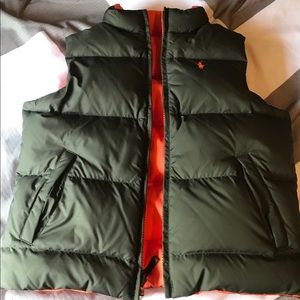 Boys Polo Reversible Puffer Vest Sz 5